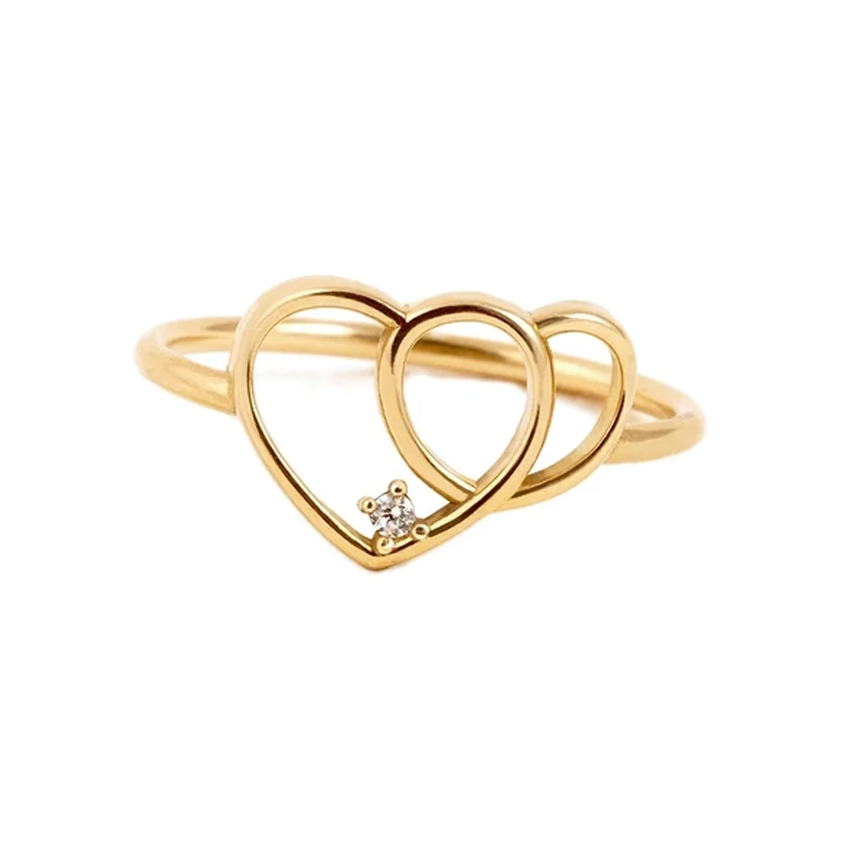 انگشتر طلا 18 عیار زنانه بان گالری مدل مونس سایز 54-1.59 انگشتر طلا 18 عیار زنانه بان گالری مدل مونس سایز 54-1.59