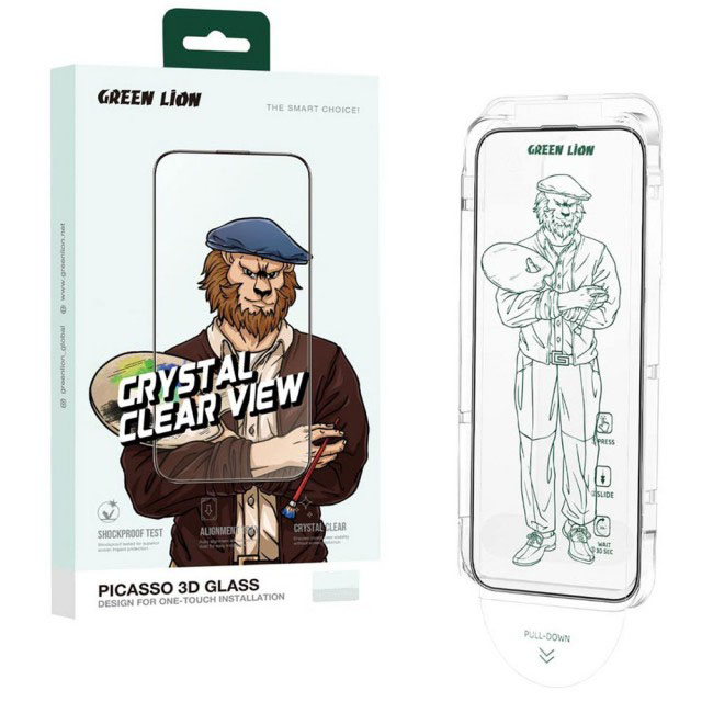 محافظ صفحه نمایش گرین لاین مدل Picasso 3D مناسب برای گوشی موبایل اپل iphone 16 pro محافظ صفحه نمایش گرین لاین مدل Picasso 3D مناسب برای گوشی موبایل اپل iphone 16 pro