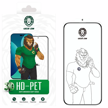 گلس گوشی اپل iPhone 13 pro max /14 Plus گرین مدل 3D HD-Pet گلس گوشی اپل iPhone 13 pro max /14 Plus گرین مدل 3D HD-Pet