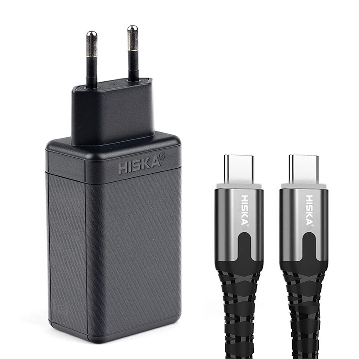 شارژر دیواری هیسکا مدل H-126GAN توان 65 وات به همراه کابل USB-C شارژر دیواری هیسکا مدل H-126GAN توان 65 وات به همراه کابل USB-C