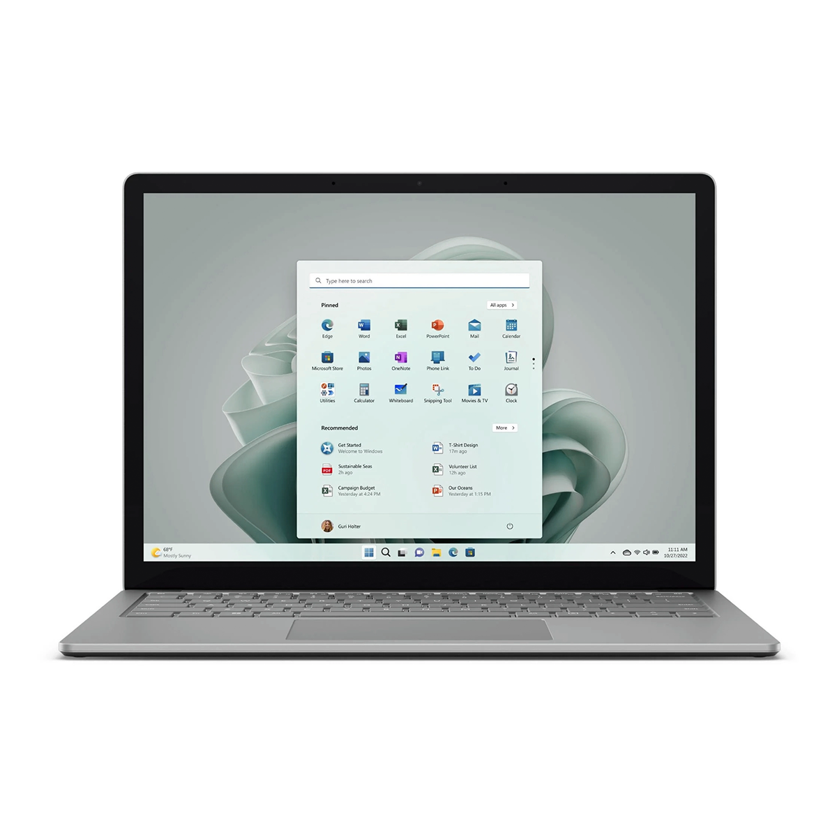 لپ تاپ مایکروسافت 13.5 اینچی مدل Surface Laptop 5 i7 ۱۲۵۵U 16GB 512GB-نقرهای لپ تاپ مایکروسافت 13.5 اینچی مدل Surface Laptop 5 i7 ۱۲۵۵U 16GB 512GB-نقرهای