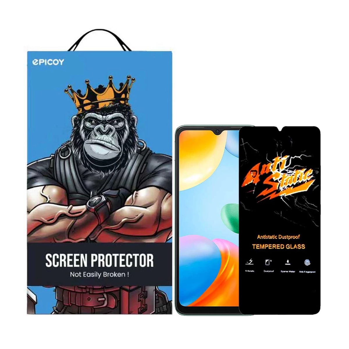 گلس گوشی شیائومی Redmi 10C اپیکوی مدل Antistatic Dustproof-مشکی گلس گوشی شیائومی Redmi 10C اپیکوی مدل Antistatic Dustproof-مشکی