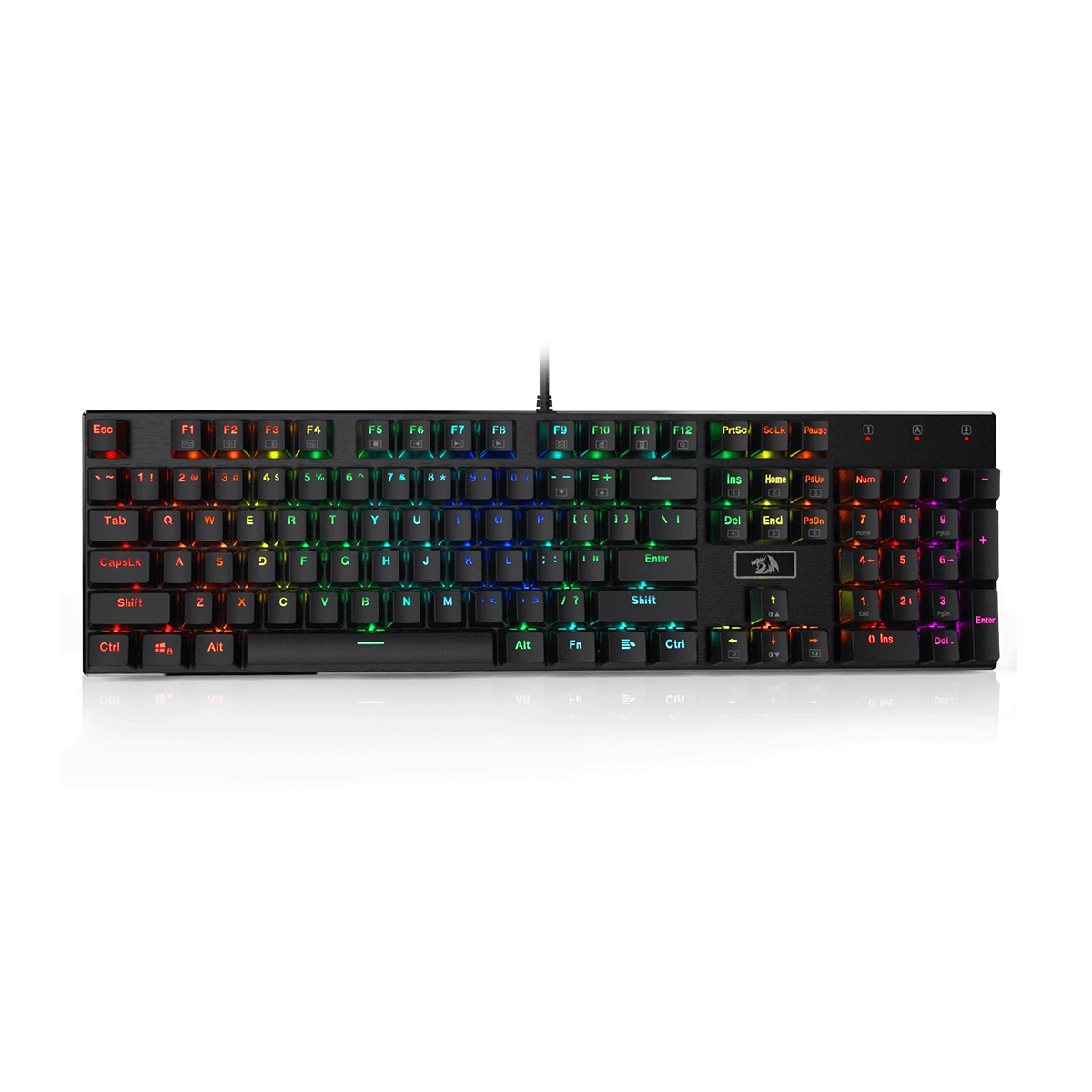 کیبورد گیمینگ ردراگون مدل DEVARAJAS K556 سوئیچ قهوه ای کیبورد گیمینگ ردراگون مدل DEVARAJAS K556 سوئیچ قهوه ای