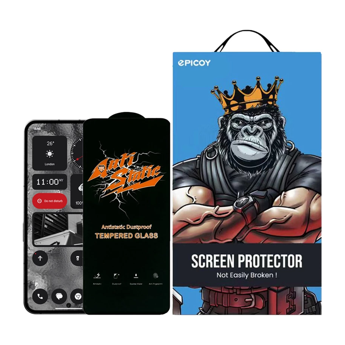 گلس گوشی ناتینگ Phone 2 اپیکوی مدل Antistatic Dustproof گلس گوشی ناتینگ Phone 2 اپیکوی مدل Antistatic Dustproof