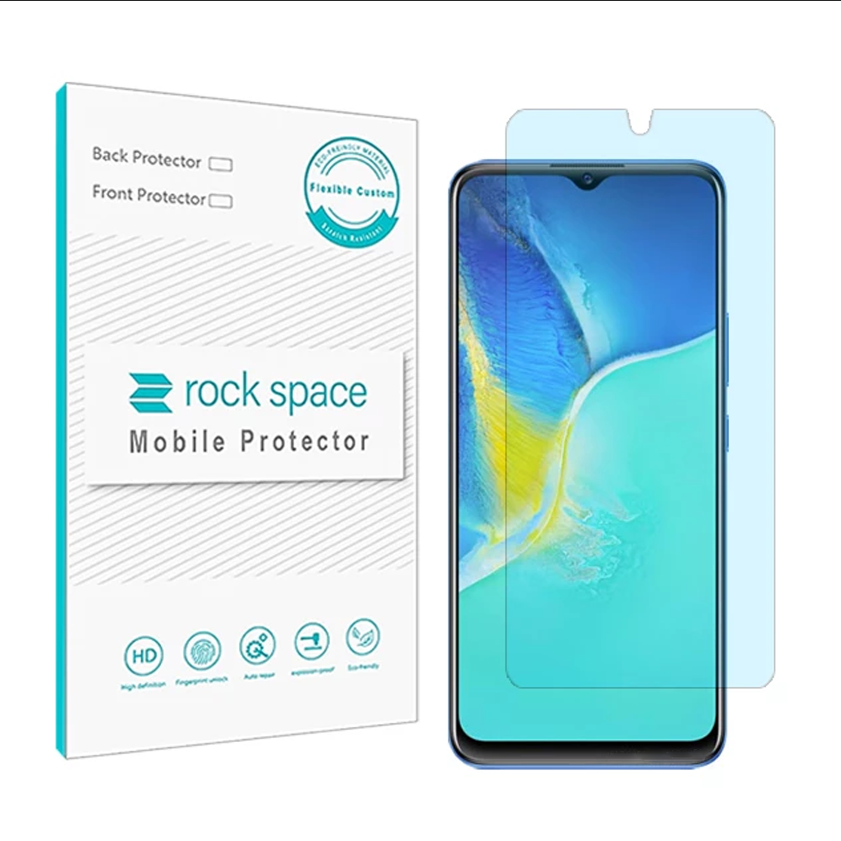 گلس گوشی ویوو Y30 5G راک اسپیس مدل BLU گلس گوشی ویوو Y30 5G راک اسپیس مدل BLU