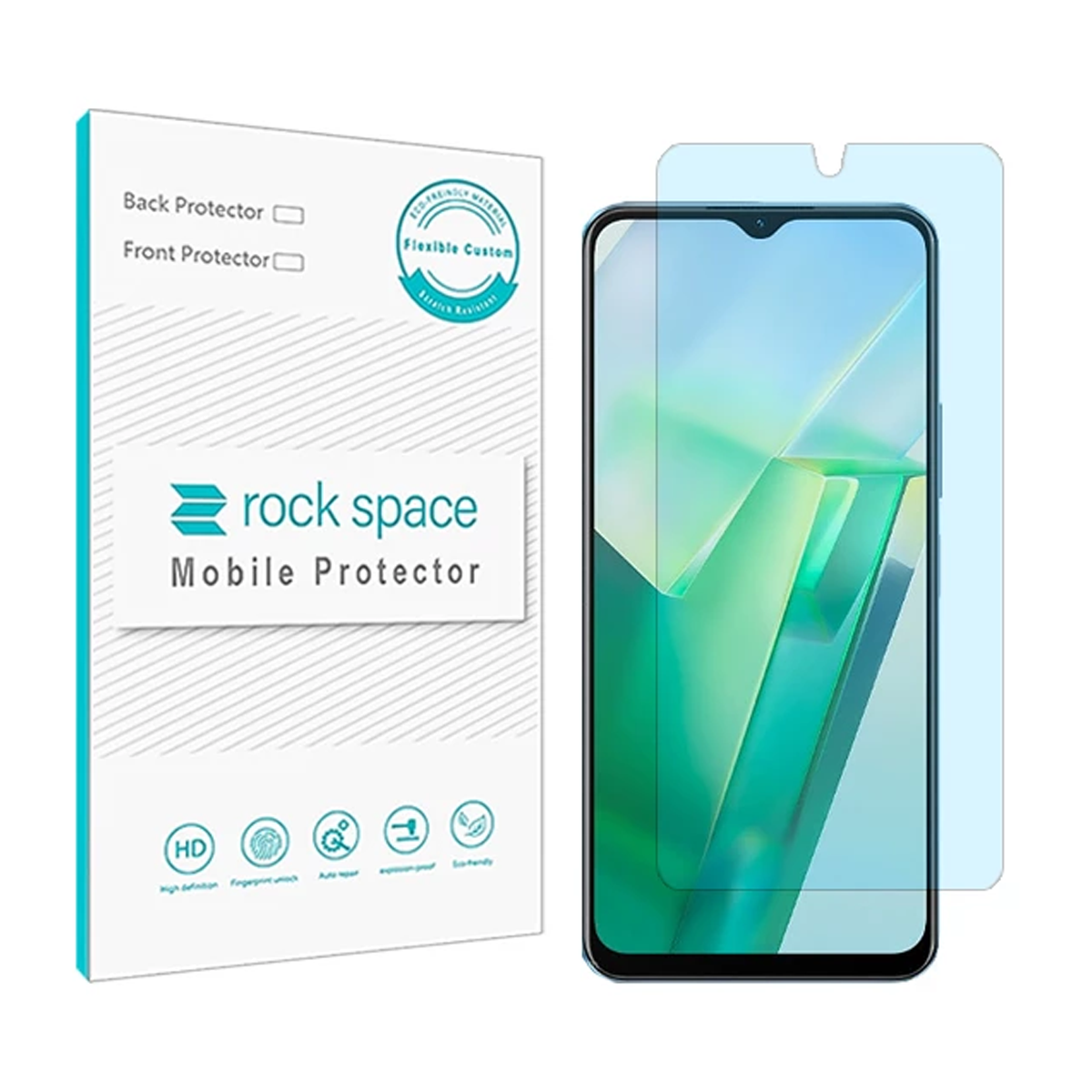 گلس گوشی ویوو T2x راک اسپیس مدل BLU گلس گوشی ویوو T2x راک اسپیس مدل BLU