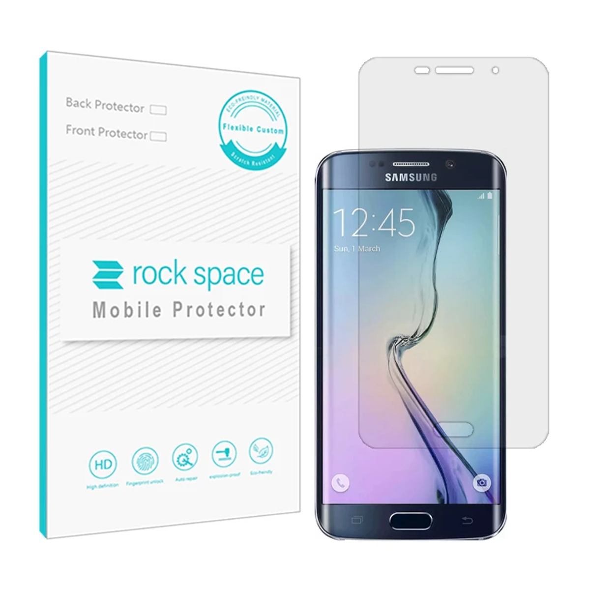 گلس گوشی سامسونگ Galaxy S6 edge راک اسپیس مدل Hydrogel HGL گلس گوشی سامسونگ Galaxy S6 edge راک اسپیس مدل Hydrogel HGL