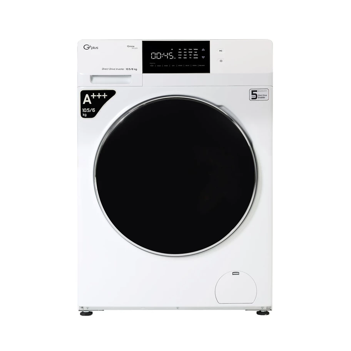 ماشین لباسشویی جی پلاس 10.5 کیلویی مدل GWM-PD106W ماشین لباسشویی جی پلاس 10.5 کیلویی مدل GWM-PD106W