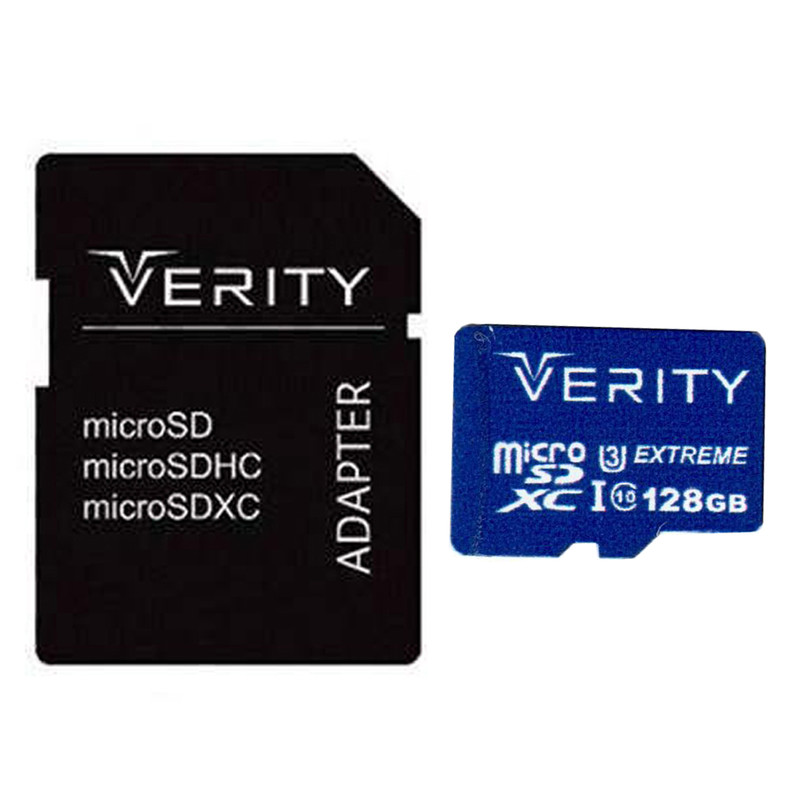 کارت حافظه microSDXC وریتی مدل 4K کلاس 10 استاندارد UHS-I U3 سرعت 80MBps ظرفیت 128 گیگابایت به همراه آداپتور SD کارت حافظه microSDXC وریتی مدل 4K کلاس 10 استاندارد UHS-I U3 سرعت 80MBps ظرفیت 128 گیگابایت به همراه آداپتور SD