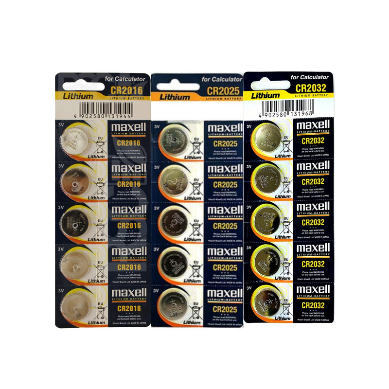باتری سکه ای مکسل مدل CR2016 CR2025 CR2032 بسته 15 عددی باتری سکه ای مکسل مدل CR2016 CR2025 CR2032 بسته 15 عددی