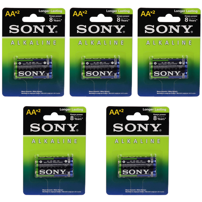 باتری قلمی سونی مدل LR6 بسته 10 عددی باتری قلمی سونی مدل LR6 بسته 10 عددی