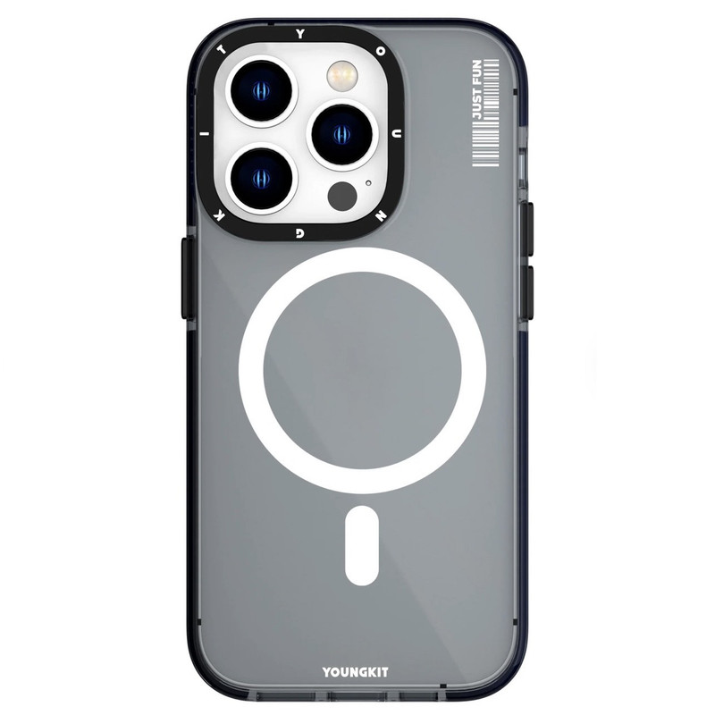 کاور گوشی اپل iphone 13 pro max یانگ کیت مدل مشکی Clear magsafe کاور گوشی اپل iphone 13 pro max یانگ کیت مدل مشکی Clear magsafe