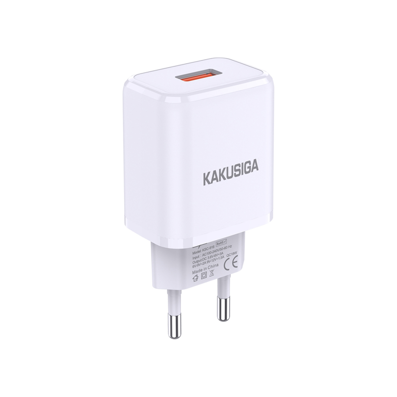 شارژر دیواری 18 وات کاکوسیگا مدل KSC-916 شارژر دیواری 18 وات کاکوسیگا مدل KSC-916