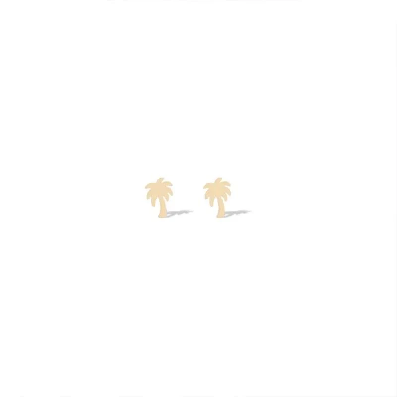 گوشواره طلا زنانه طرح نخل قو طلایی-0.80 گوشواره طلا زنانه طرح نخل قو طلایی-0.80