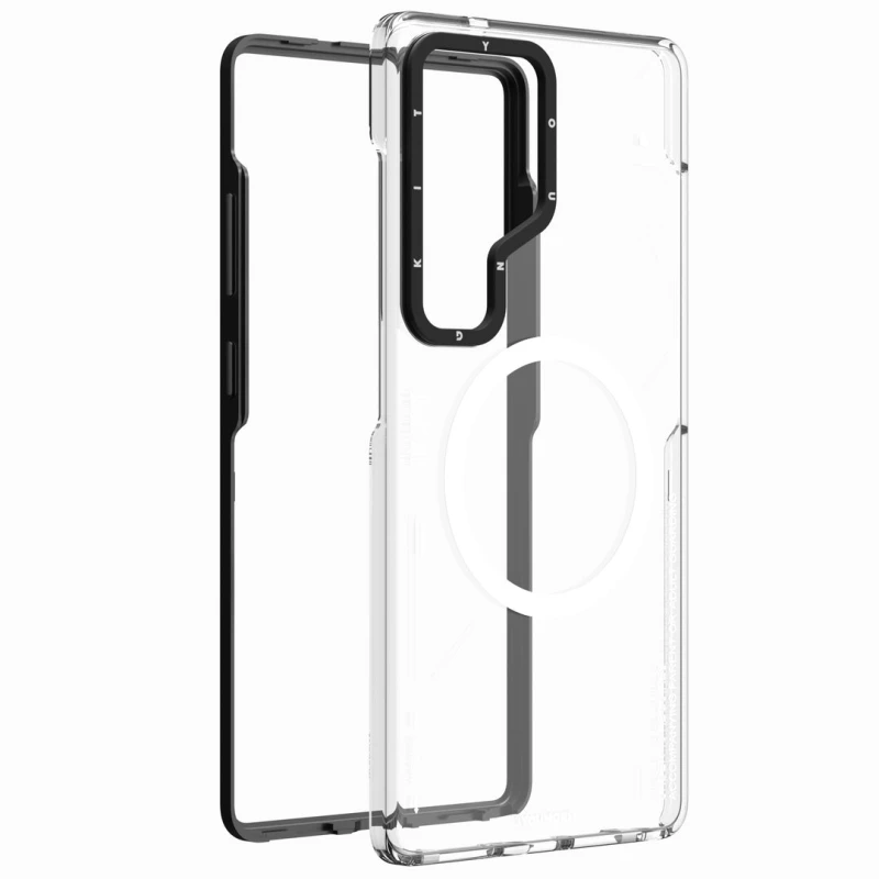 کاور گوشی سامسونگ Galaxy S25 Ultra یانگ کیت مدل Mecha Magnetic-مشکی کاور گوشی سامسونگ Galaxy S25 Ultra یانگ کیت مدل Mecha Magnetic-مشکی