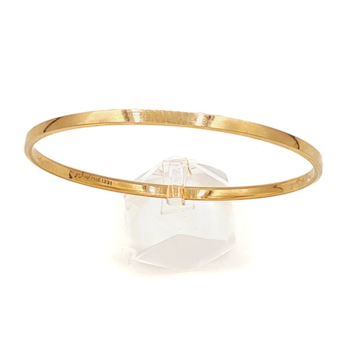 النگو طلا سایز 3 طرح نیمه پهن النگو طلا سایز 3 طرح نیمه پهن