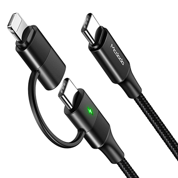 کابل تایپ سی به تایپ سی / لایتنینگ مک دودو مدل ca-7121 طول 2 متر کابل تایپ سی به تایپ سی / لایتنینگ مک دودو مدل ca-7121 طول 2 متر