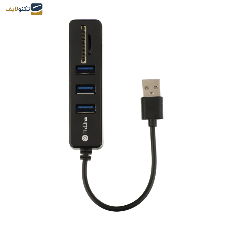 هاب 3 پورت USB و رم ریدر پرووان مدل PHU585 هاب 3 پورت USB و رم ریدر پرووان مدل PHU585