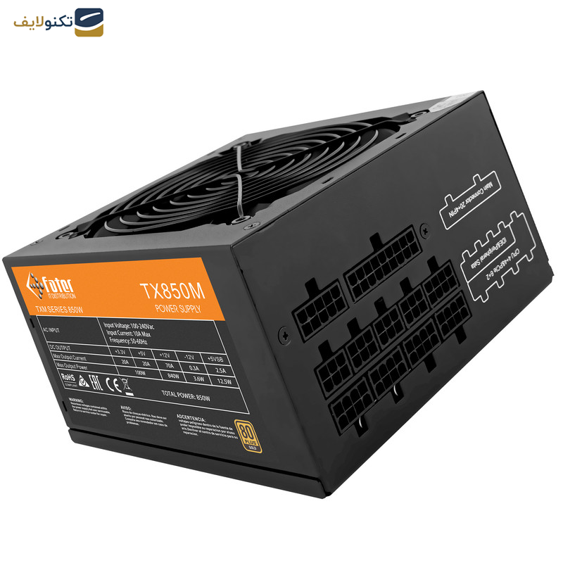 منبع تغذیه کامپیوتر فاطر مدل TX850M منبع تغذیه کامپیوتر فاطر مدل TX850M