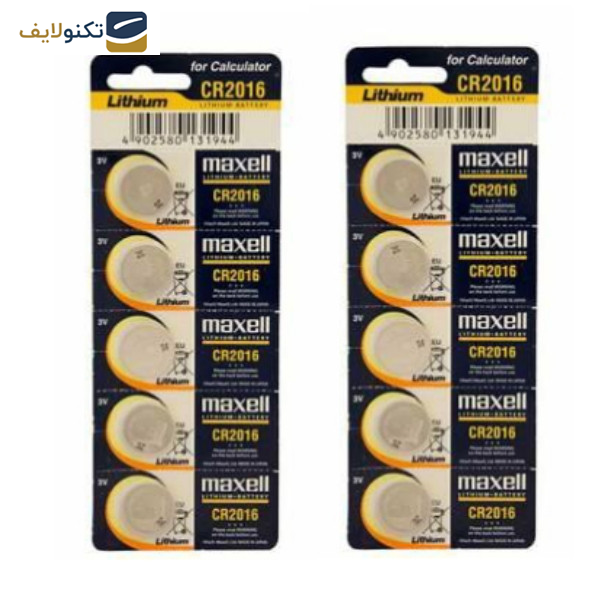 باتری سکه ای مکسل مدل Cr2016 بسته ۱۰ عددی باتری سکه ای مکسل مدل Cr2016 بسته ۱۰ عددی