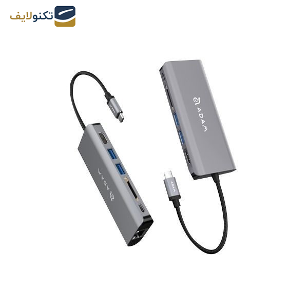هاب 6 پورت USB-C آدام المنتس مدل CASA A01 هاب 6 پورت USB-C آدام المنتس مدل CASA A01