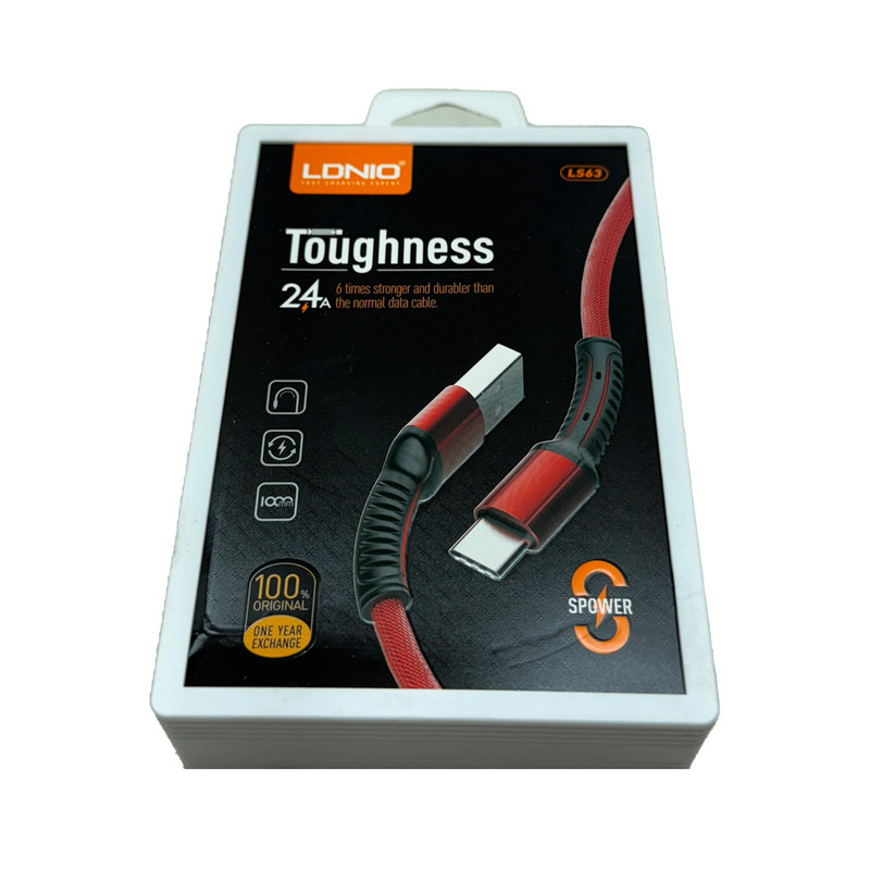 کابل تبدیل USB به USB-C الدینو مدل LS63 طول 1متر کابل تبدیل USB به USB-C الدینو مدل LS63 طول 1متر