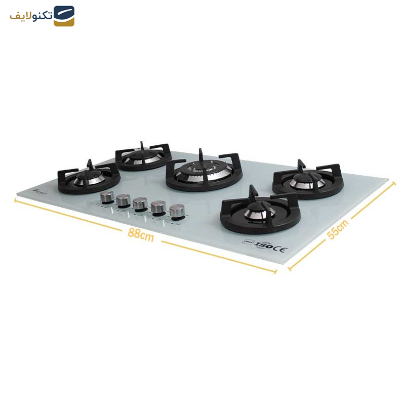 اجاق گاز صفحه ای آذرلوکس مدل G05ML-C17W اجاق گاز صفحه ای آذرلوکس مدل G05ML-C17W