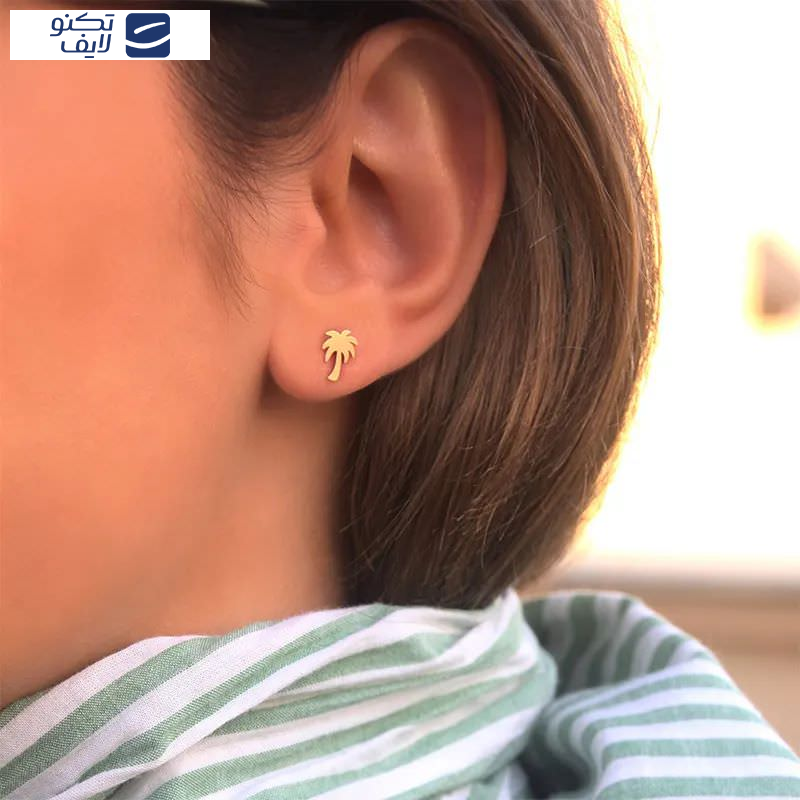 گوشواره طلا 18عیار طرح نخل گوشواره طلا 18عیار طرح نخل