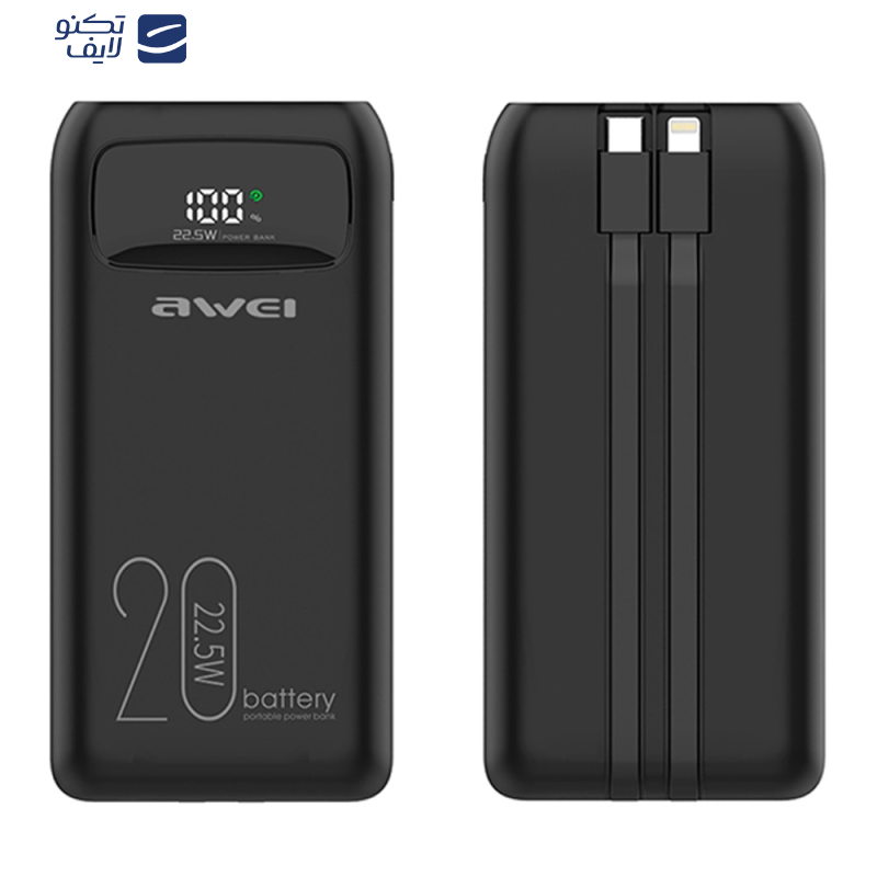 پاوربانک اوی مدل P169K-22.5W ظرفیت 20000 میلی آمپر پاوربانک اوی مدل P169K-22.5W ظرفیت 20000 میلی آمپر