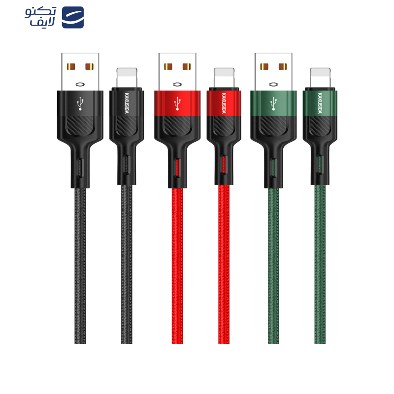 کابل تبدیل USB به لایتنینگ کاکوسیگا مدل KSC-458 طول 1.2 متر کابل تبدیل USB به لایتنینگ کاکوسیگا مدل KSC-458 طول 1.2 متر