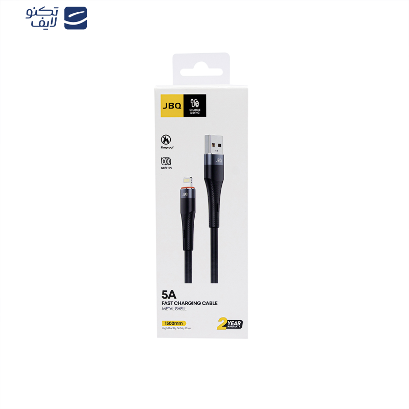 کابل تبدیل USB به لایتنینگ جی بی کیو مدل CA-510 i طول 1.5 متر کابل تبدیل USB به لایتنینگ جی بی کیو مدل CA-510 i طول 1.5 متر