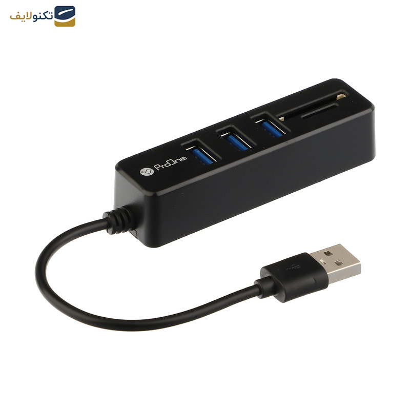 هاب 3 پورت USB و رم ریدر پرووان مدل PHU585 هاب 3 پورت USB و رم ریدر پرووان مدل PHU585