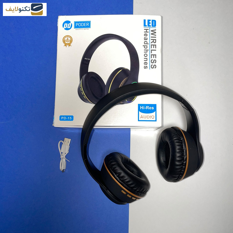 هدفون بی سیم پودر مدل PD-15 هدفون بی سیم پودر مدل PD-15