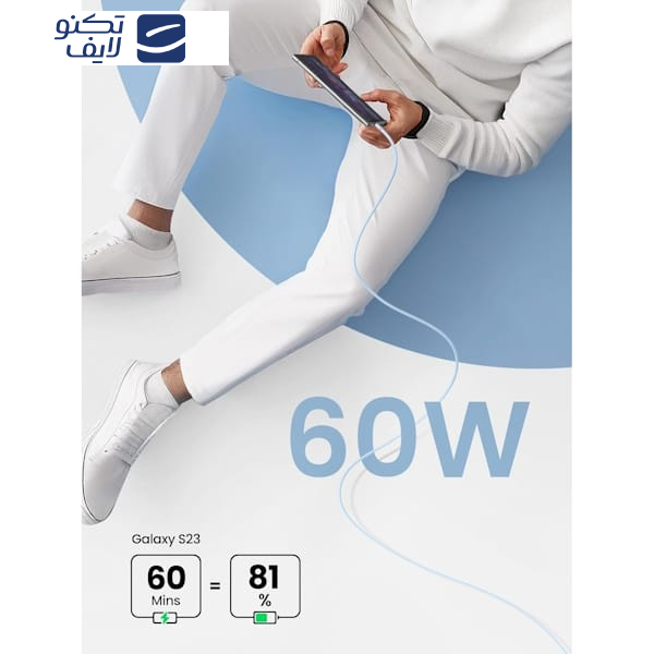 کابل USB-C یوگرین مدل US563 کد 15281 طول 2متر کابل USB-C یوگرین مدل US563 کد 15281 طول 2متر