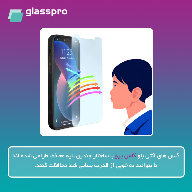 محافظ صفحه نمایش آنتی بلو گلس پرو مدل Resistant مناسب برای گوشی موبایل هوآوی Nova 12 Lite محافظ صفحه نمایش آنتی بلو گلس پرو مدل Resistant مناسب برای گوشی موبایل هوآوی Nova 12 Lite