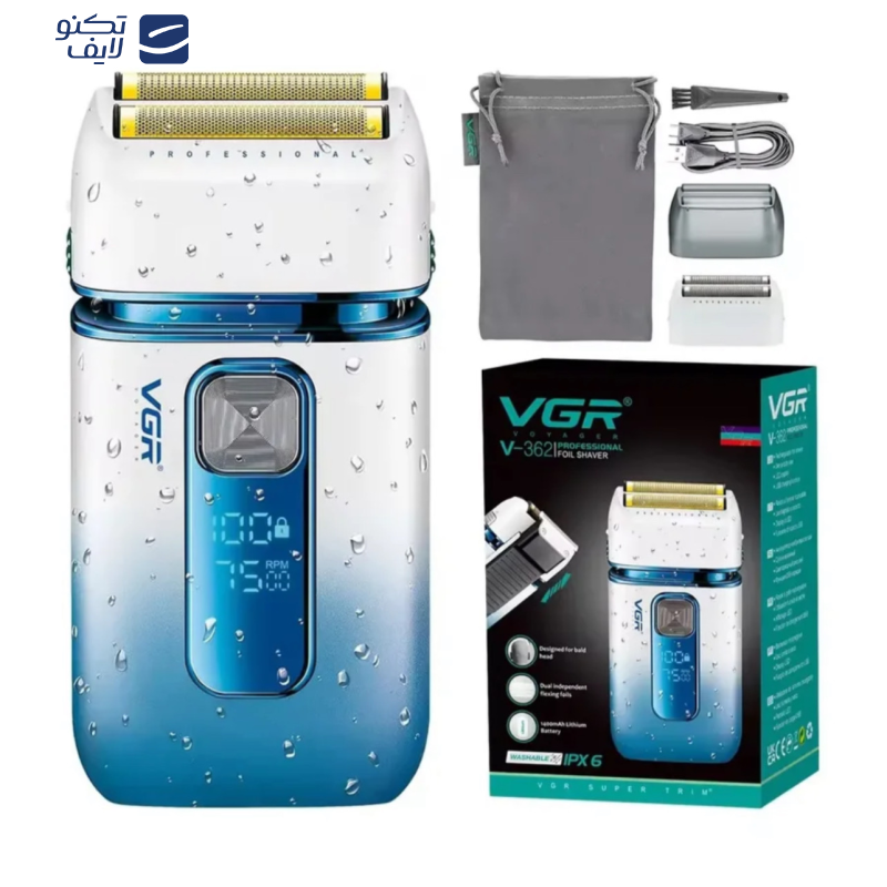 ماشین اصلاح موی سر و صورت وی جی ار مدل V-362 ماشین اصلاح موی سر و صورت وی جی ار مدل V-362