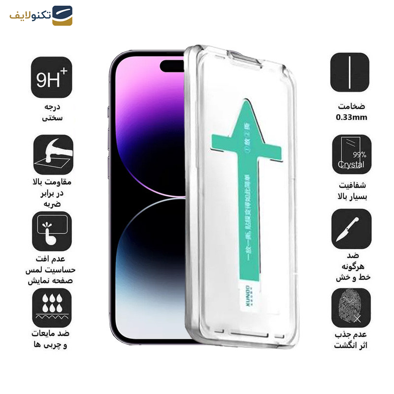محافظ صفحه نمایش اپیکوی مدل Xundd Axe Easy install مناسب برای گوشی موبایل اپل iPhone 14 Pro Max محافظ صفحه نمایش اپیکوی مدل Xundd Axe Easy install مناسب برای گوشی موبایل اپل iPhone 14 Pro Max