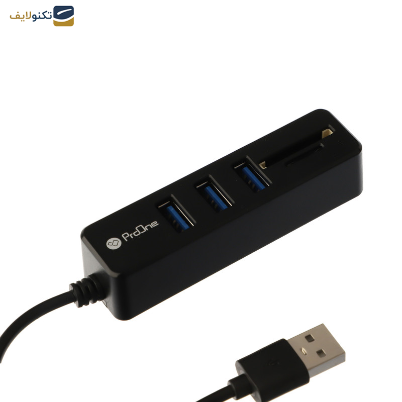 هاب 3 پورت USB و رم ریدر پرووان مدل PHU585 هاب 3 پورت USB و رم ریدر پرووان مدل PHU585