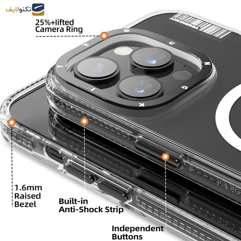 کاور یانگ کیت مدل مشکی Clear magsafe مناسب برای گوشی موبایل اپل iphone 13promax کاور یانگ کیت مدل مشکی Clear magsafe مناسب برای گوشی موبایل اپل iphone 13promax