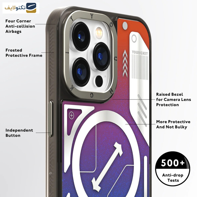 کاور یانگ کیت مدل آکواریومی شاین آبی مناسب برای گوشی موبایل اپل Iphone15promax کاور یانگ کیت مدل آکواریومی شاین آبی مناسب برای گوشی موبایل اپل Iphone15promax