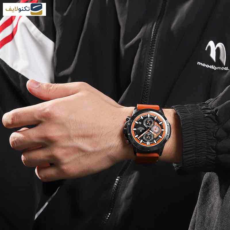 ساعت مچی عقربهای مردانه نیوی فورس مدل NF8036 BK OR ساعت مچی عقربهای مردانه نیوی فورس مدل NF8036 BK OR