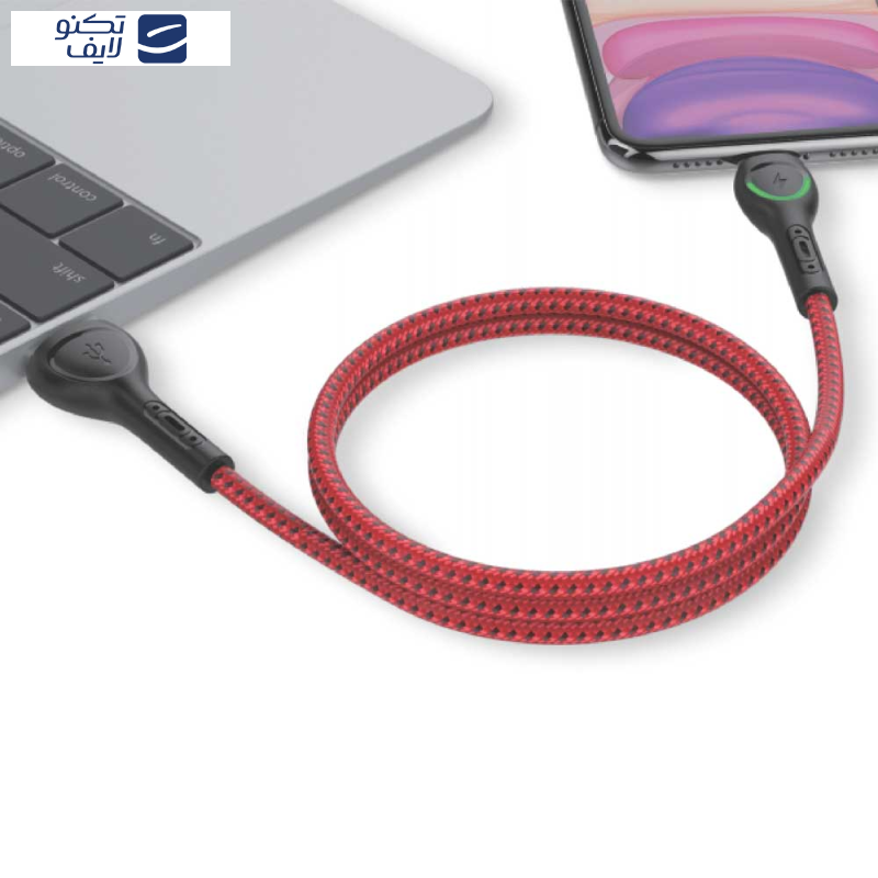 کابل تبدیل USB به لایتنینگ کینگ استار مدل K26i طول 1 متر کابل تبدیل USB به لایتنینگ کینگ استار مدل K26i طول 1 متر