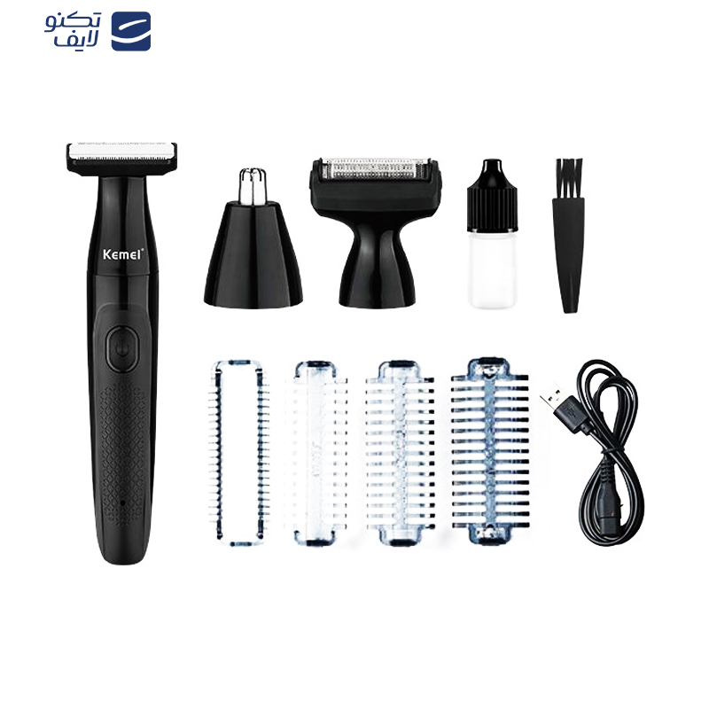 ماشین اصلاح موی بدن و صورت کیمی مدل KM-114 ماشین اصلاح موی بدن و صورت کیمی مدل KM-114