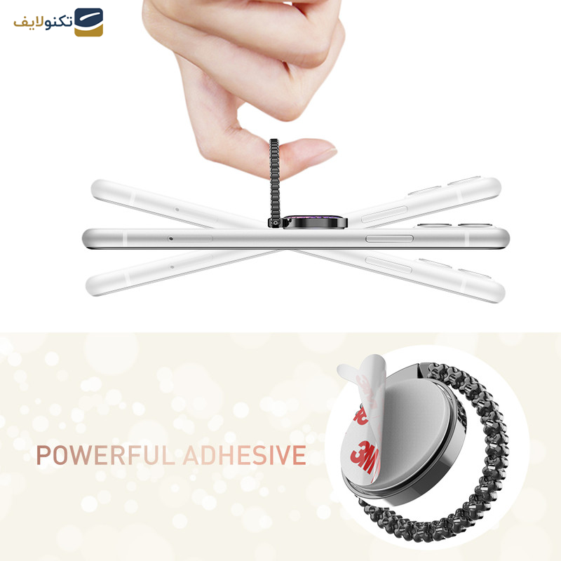 پایه نگهدارنده گوشی موبایل آها استایل مدل st11-Black پایه نگهدارنده گوشی موبایل آها استایل مدل st11-Black