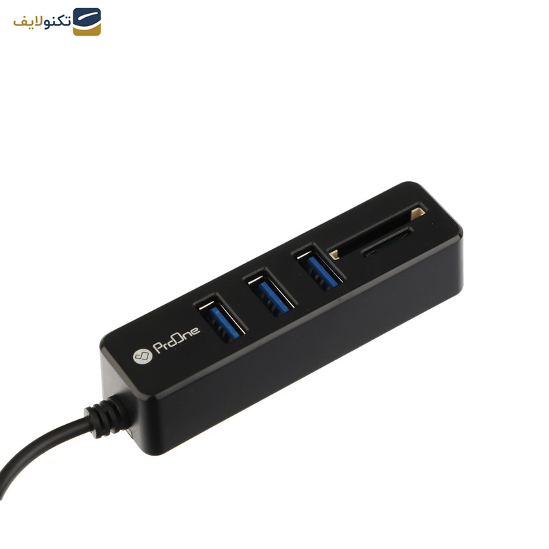 هاب 3 پورت USB و رم ریدر پرووان مدل PHU585 هاب 3 پورت USB و رم ریدر پرووان مدل PHU585