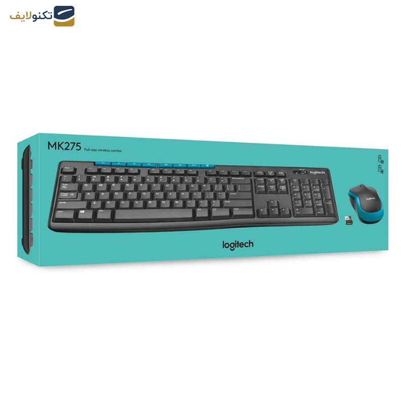 کیبورد و ماوس بی سیم لاجیتک مدل MK275 کیبورد و ماوس بی سیم لاجیتک مدل MK275