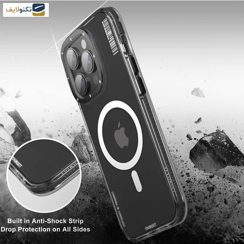 کاور یانگ کیت مدل مشکی Clear magsafe مناسب برای گوشی موبایل اپل iphone 13promax کاور یانگ کیت مدل مشکی Clear magsafe مناسب برای گوشی موبایل اپل iphone 13promax