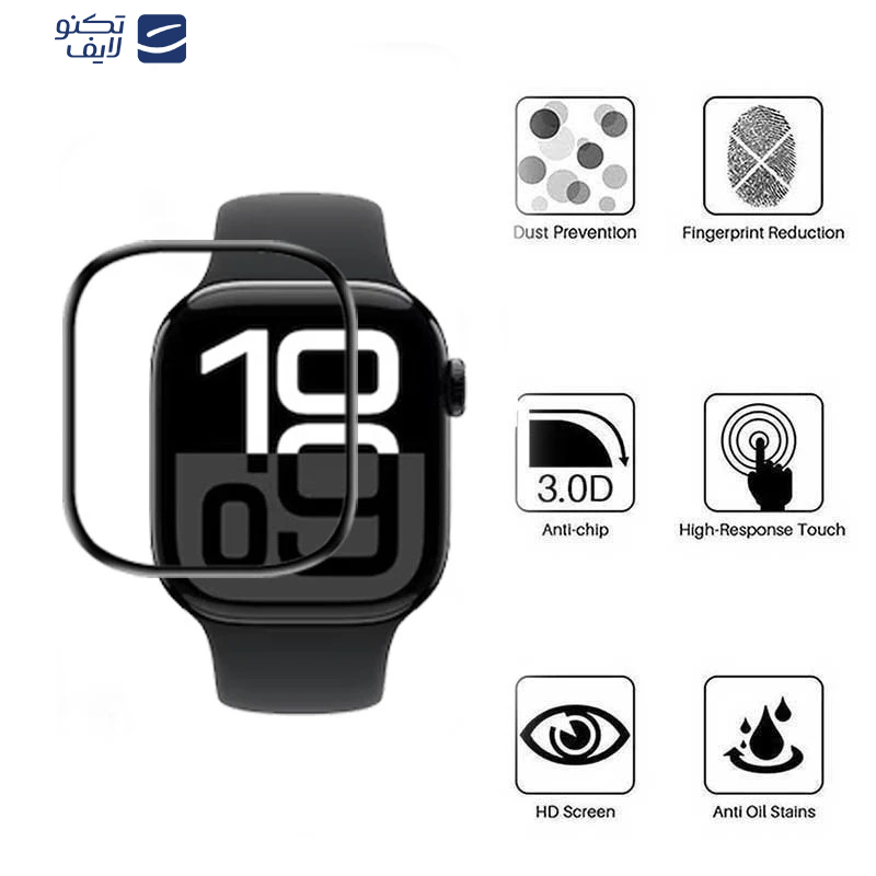 محافظ صفحه نمایش بوف مدل FullGlue مناسب برای اپل واچ سری 10 سایز 46 میلی متری محافظ صفحه نمایش بوف مدل FullGlue مناسب برای اپل واچ سری 10 سایز 46 میلی متری