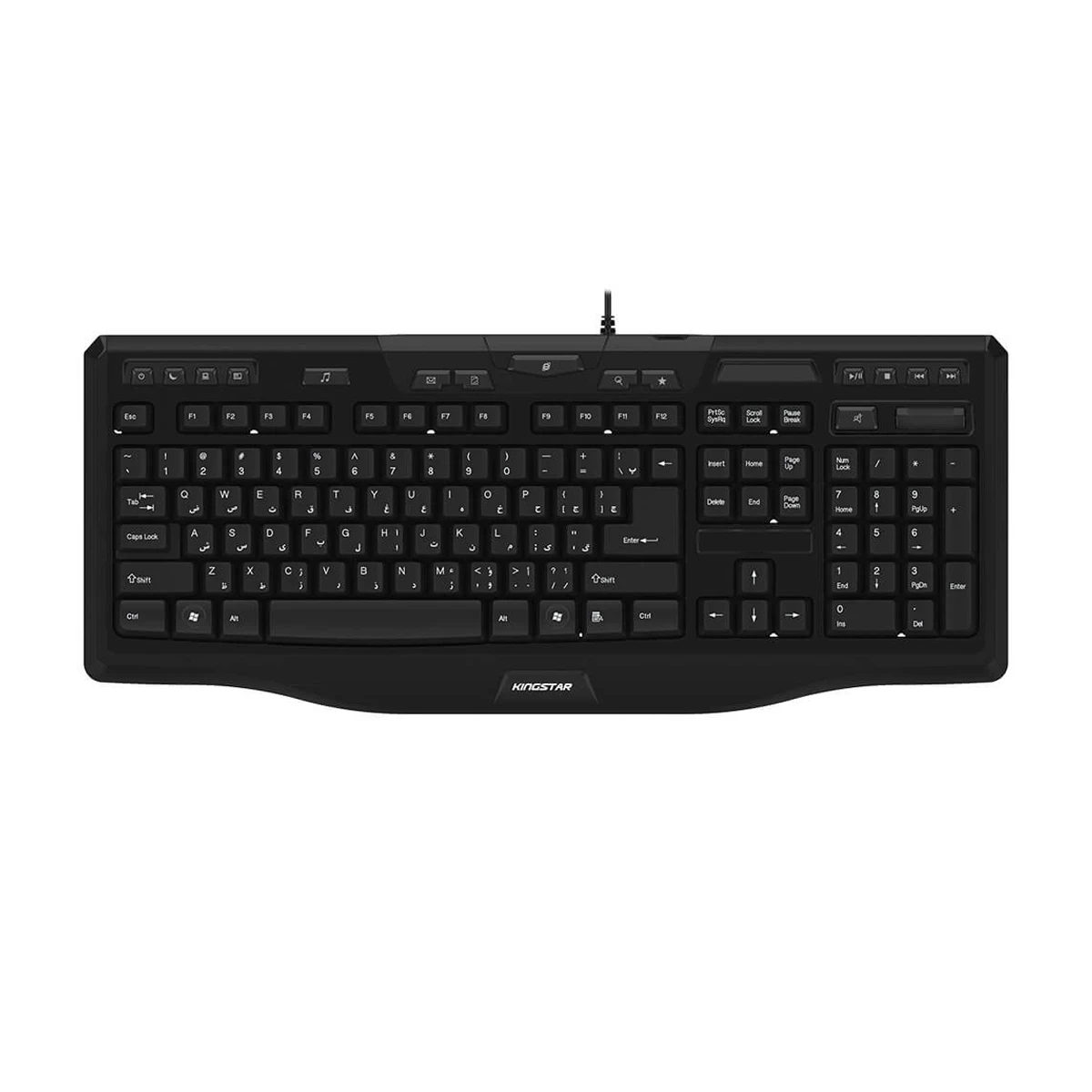 کیبورد با سیم کینگ استار مدل KB86 کیبورد با سیم کینگ استار مدل KB86