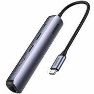 هاب USB-C یوگرین 5 پورت CM418 مدل 10919 هاب USB-C یوگرین 5 پورت CM418 مدل 10919